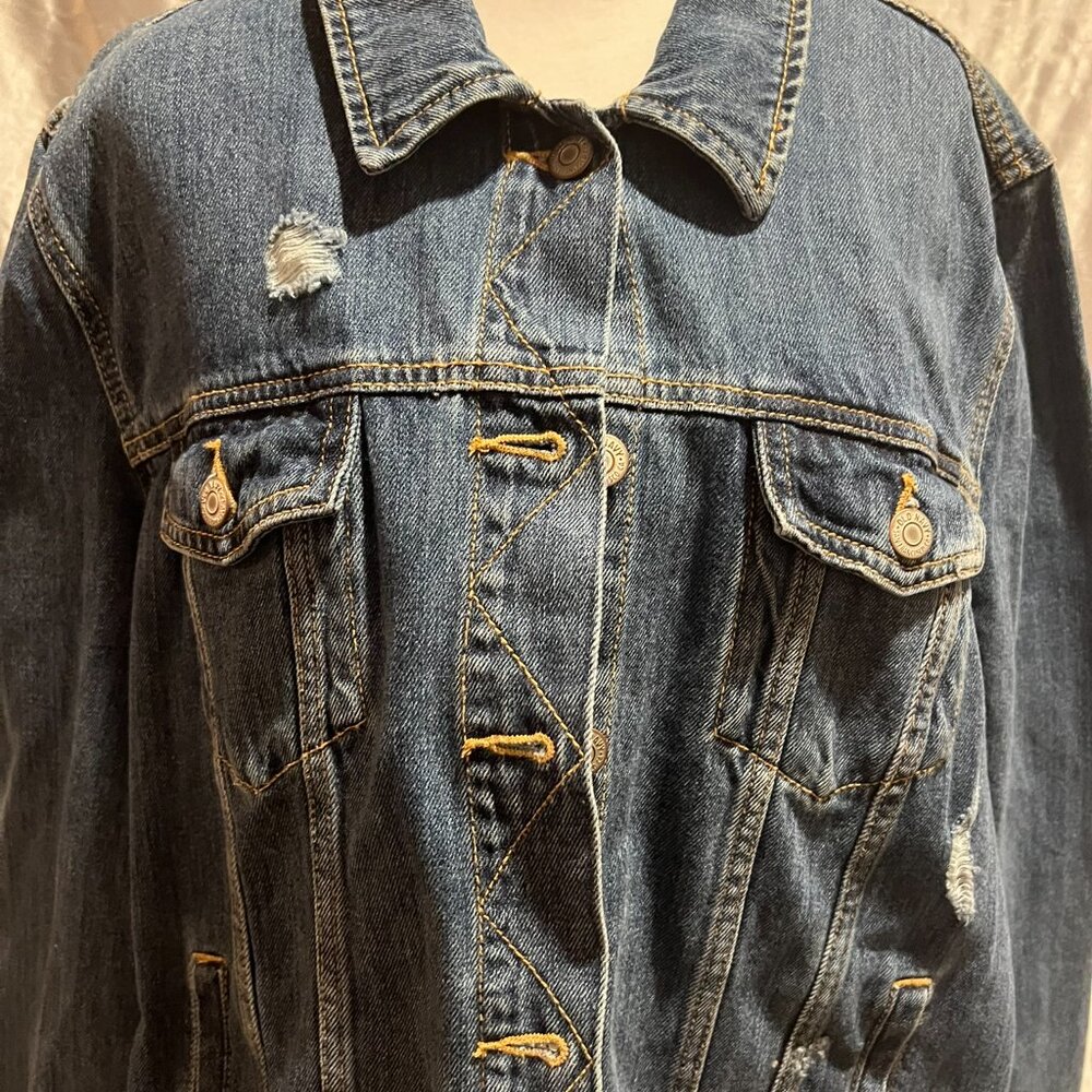 Like New Old Navy Jean Jacket Sz XXL - Picture 2 of 6